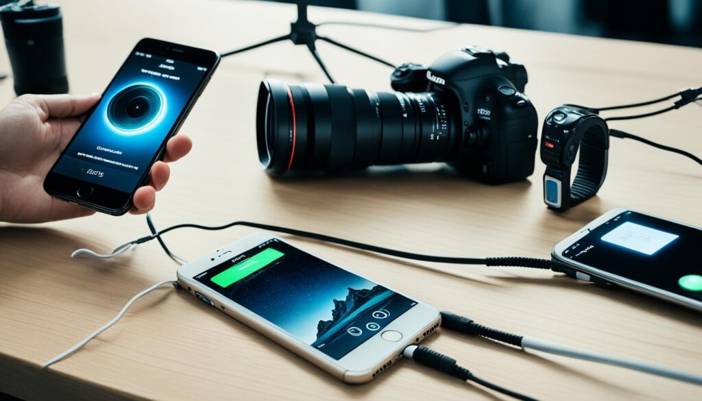 DSLR and iPhone connectivity
