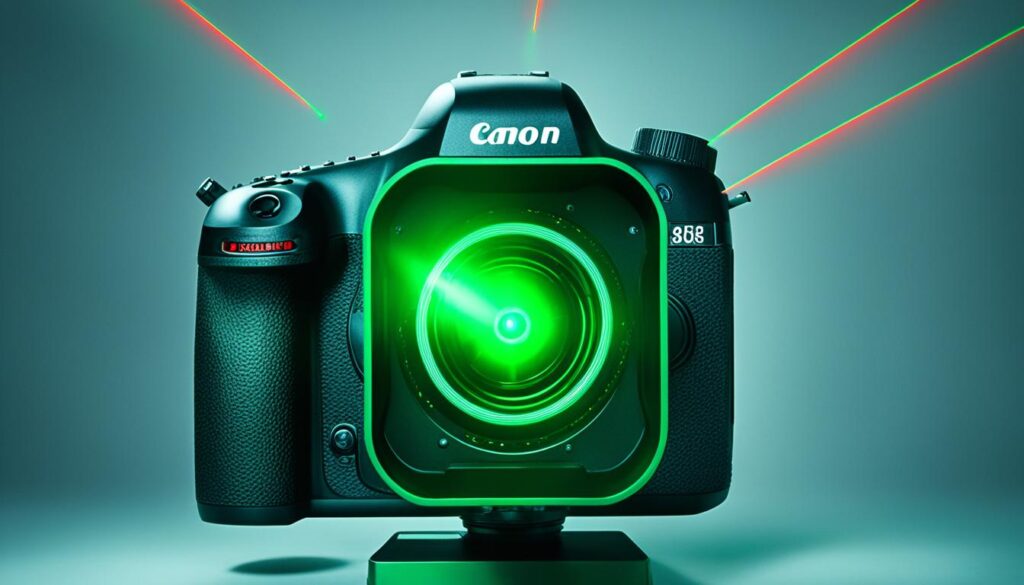 green laser disabling a camera